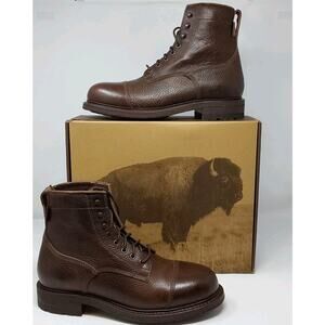 Patagonia Wild Idea Work Boots Brown Leather Vibram Sole Mens Size 10